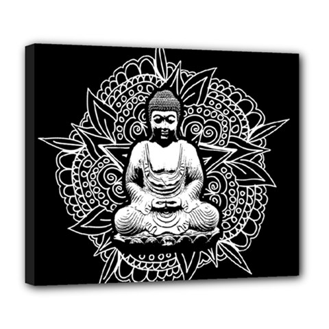 Ornate Buddha Deluxe Canvas 24  X 20   by Valentinaart