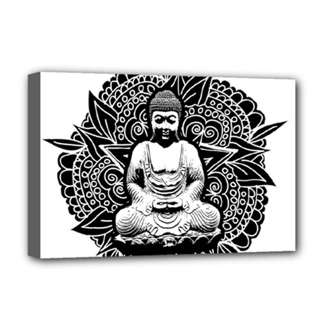 Ornate Buddha Deluxe Canvas 18  X 12   by Valentinaart