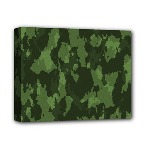 Camouflage Green Army Texture Deluxe Canvas 14  X 11  by BangZart