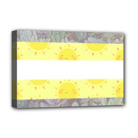 Cute Flag Deluxe Canvas 18  X 12   by TransPrints