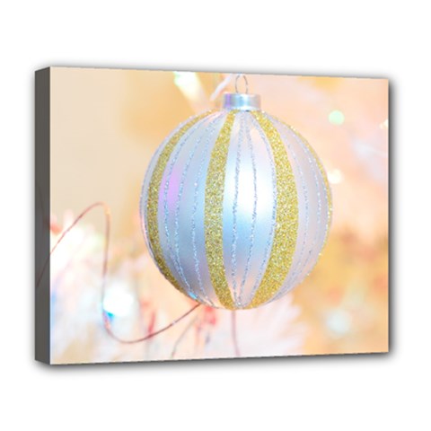 Sphere Tree White Gold Silver Deluxe Canvas 20  X 16   by BangZart