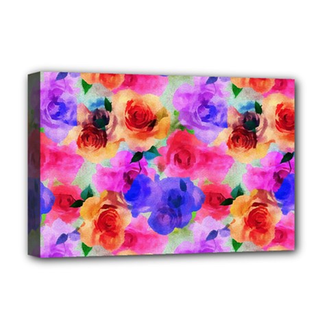 Floral Pattern Background Seamless Deluxe Canvas 18  X 12   by BangZart