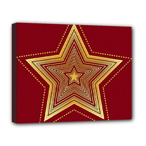 Christmas Star Seamless Pattern Deluxe Canvas 20  X 16   by BangZart