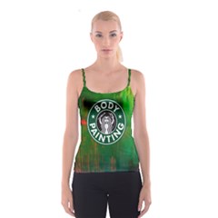  the Caffeinated Bodypainter!  - Spaghetti Strap Top by livingbrushlifestyle