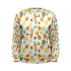Seamless Summer Fruits Pattern Women s Sweatshirt by TastefulDesigns