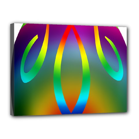 Colorful Easter Egg Canvas 16  X 12  by BangZart