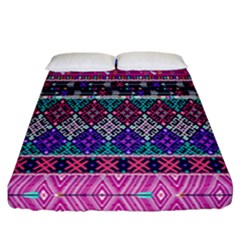 Tribal Seamless Aztec Pattern Fitted Sheet (california King Size) by BangZart