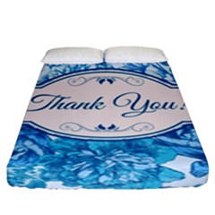 Thank You Fitted Sheet (king Size) by BangZart