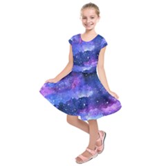 Galaxy Kids  Short Sleeve Dress by Kathrinlegg