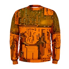 Circuit Board Pattern Men s Sweatshirt by BangZart