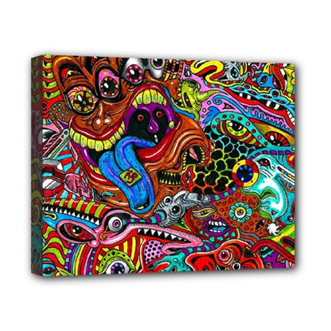 Art Color Dark Detail Monsters Psychedelic Canvas 10  X 8  by BangZart