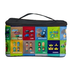 Exquisite Icons Collection Vector Cosmetic Storage Case by BangZart