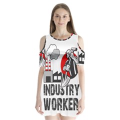 Industry Worker  Shoulder Cutout Velvet  One Piece by Valentinaart