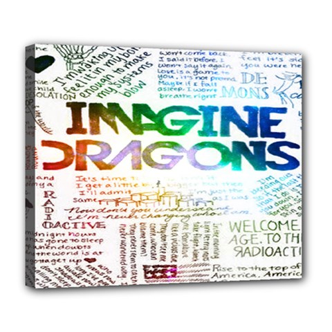 Imagine Dragons Quotes Deluxe Canvas 24  X 20   by BangZart