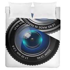 Camera Lens Prime Photography Duvet Cover Double Side (queen Size) by BangZart