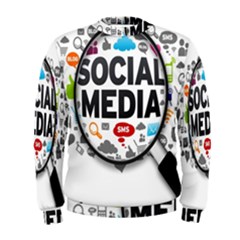 Social Media Computer Internet Typography Text Poster Men s Sweatshirt by BangZart