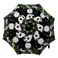Deejay Panda Hook Handle Umbrellas (large) by Valentinaart