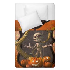 Halloween, Funny Mummy With Pumpkins Duvet Cover Double Side (single Size) by FantasyWorld7