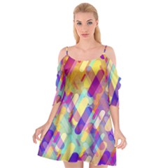 Colorful Abstract Background Cutout Spaghetti Strap Chiffon Dress by TastefulDesigns
