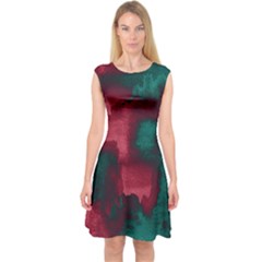 Ombre Capsleeve Midi Dress by ValentinaDesign