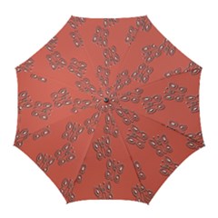 Butterfly Pink Pattern Wallpaper Golf Umbrellas by Nexatart