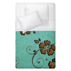 Chocolate Background Floral Pattern Duvet Cover (single Size) by Nexatart