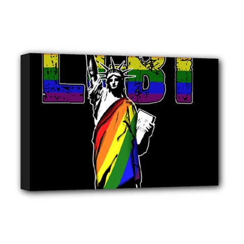 Lgbt New York Deluxe Canvas 18  X 12   by Valentinaart