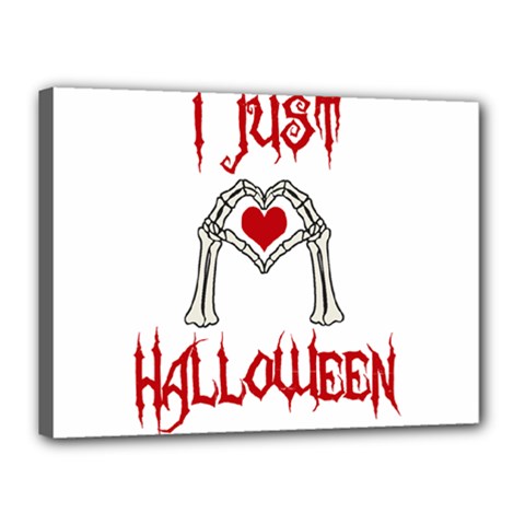 I Just Love Halloween Canvas 16  X 12  by Valentinaart