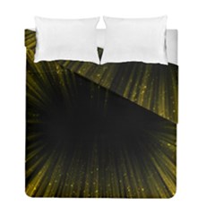 Colorful Light Ray Border Animation Loop Yellow Duvet Cover Double Side (full/ Double Size) by Mariart