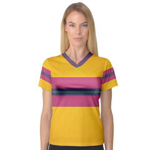 Layer Retro Colorful Transition Pack Alpha Channel Motion Line V-neck Sport Mesh Tee by Mariart