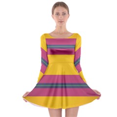 Layer Retro Colorful Transition Pack Alpha Channel Motion Line Long Sleeve Skater Dress by Mariart