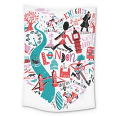 London Illustration City Large Tapestry by Mariart