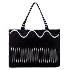 Style Line Amount Wave Chevron Zipper Medium Tote Bag by Mariart