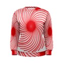 Spiral Red Polka Star Women s Sweatshirt View1