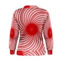 Spiral Red Polka Star Women s Sweatshirt View2