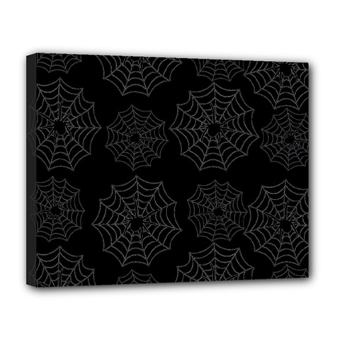 Spider Web Canvas 14  X 11  by Valentinaart
