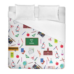 Back To School Duvet Cover (full/ Double Size) by Valentinaart