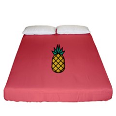 Pineapple Fruite Minimal Wallpaper Fitted Sheet (california King Size) by Mariart