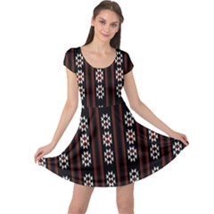 Folklore Pattern Cap Sleeve Dress by Valentinaart