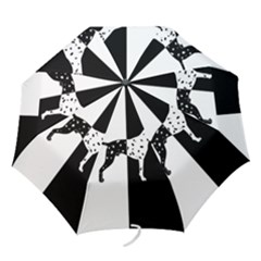 Dalmatian Dog Folding Umbrellas by Valentinaart