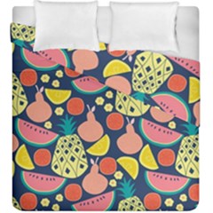 Fruit Pineapple Watermelon Orange Tomato Fruits Duvet Cover Double Side (king Size) by Mariart