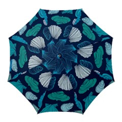 Mega Menu Seashells Golf Umbrellas by Mariart