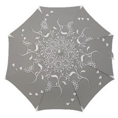 Flower Heart Plant Symbol Love Straight Umbrellas by Nexatart