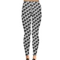 Hotwife Queen of Spades motif on white Leggings  View2