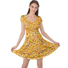 Candy Corn Cap Sleeve Dress by Valentinaart