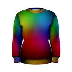 Bright Lines Resolution Image Wallpaper Rainbow Women s Sweatshirt by Mariart