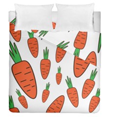 Fruit Vegetable Carrots Duvet Cover Double Side (queen Size) by Mariart