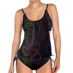 Neon Number Tankini Set by Mariart