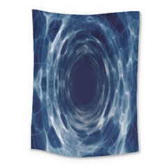 Worm Hole Line Space Blue Medium Tapestry by Mariart