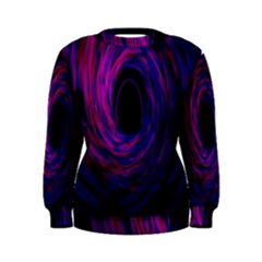 Black Hole Rainbow Blue Purple Women s Sweatshirt by Mariart